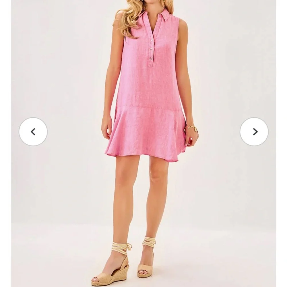 Lilly Pulitzer Pink Sleeveless Mini Dress - Picture 3 of 8